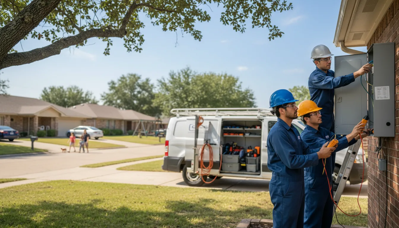 Certified electrician providing emergency electrical services in Tenstrike, MN